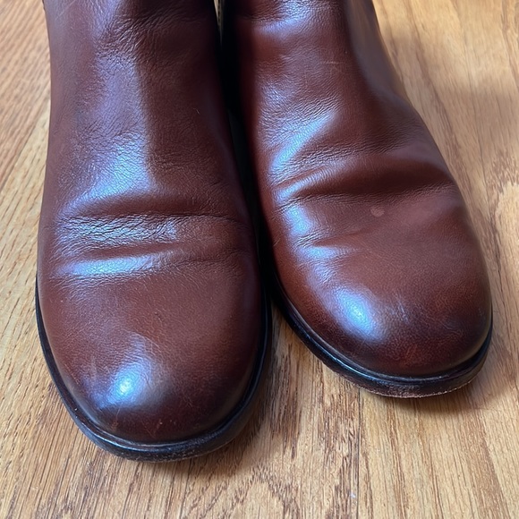 Frye Elyssa Shootie Boot Size 7 Cognac Leather Booties - Picture 6 of 11
